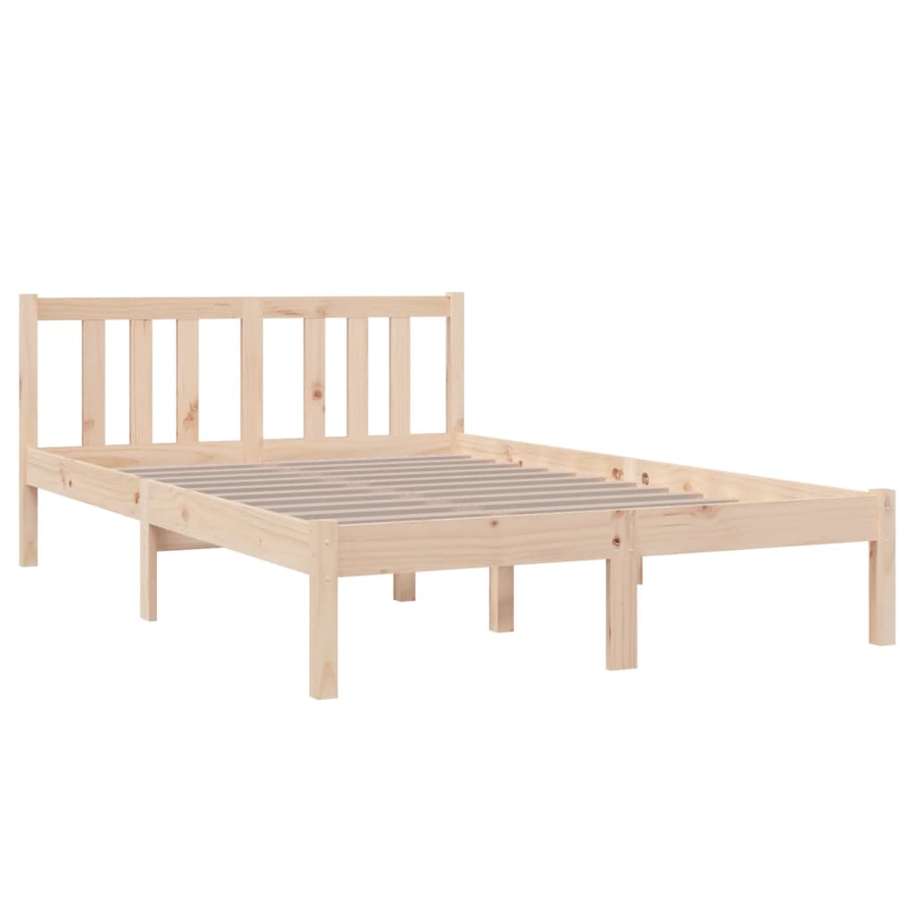 

vidaXL Bedframe massief hout 120x190 cm 4FT Small Double