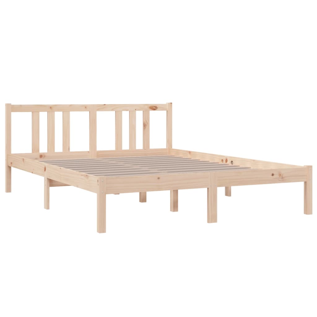 

vidaXL Bedframe massief hout 140x190 cm