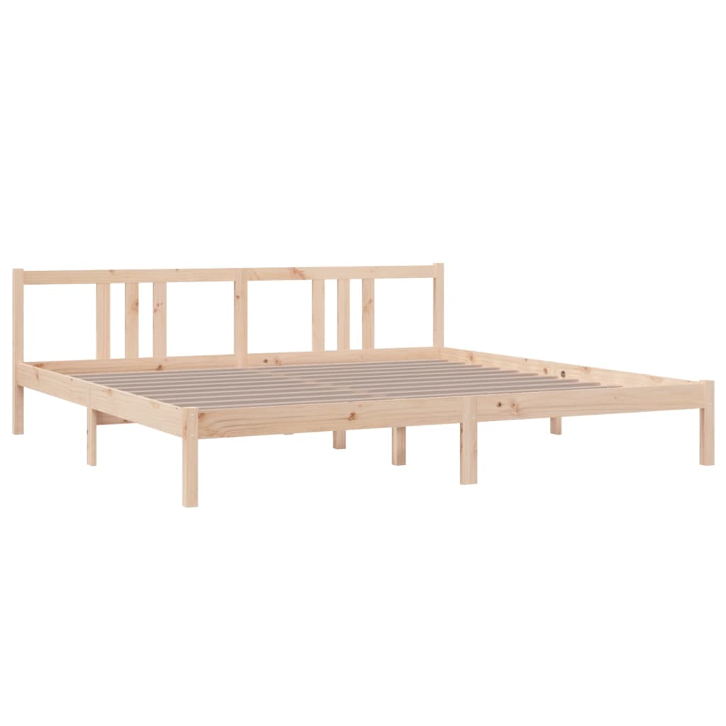 vidaXL Sängynrunko ilman patjaa massiivipuu 200x200 cm