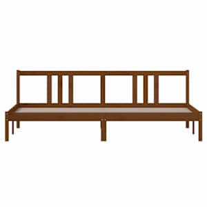 Rám postele medově hnědý masivní dřevo 200 x 200 cm - obrázek 4