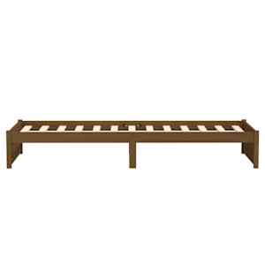Rám postele medově hnědý masivní dřevo 75x190cm malé jednolůžko - obrázek 6