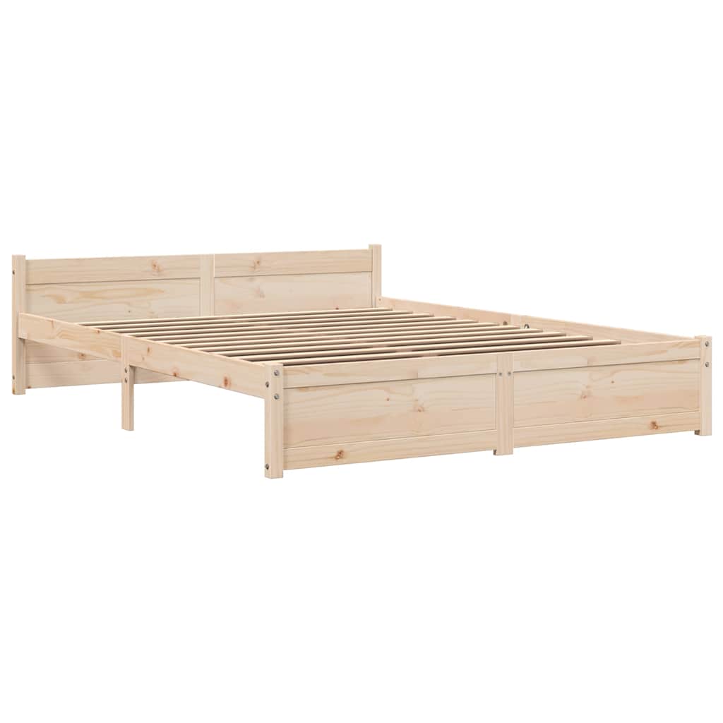 vidaXL Bedframe zonder matras massief hout 160x200 cm afbeelding