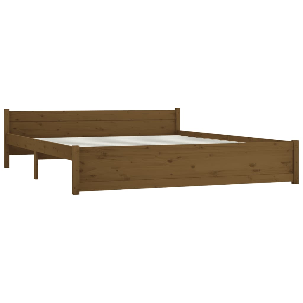 

vidaXL Bedframe massief hout honingbruin 160x200 cm