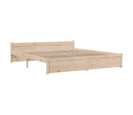 vidaXL Sengeramme heltre 200x200 cm