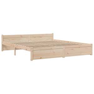 vidaXL Sengeramme heltre 200x200 cm