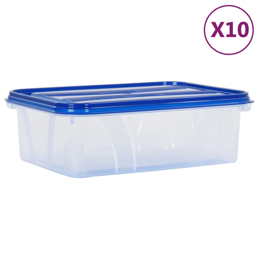 Aufbewahrungsboxen mit Deckeln 4 Stk. 28x28x28 cm Babyblau - Urban