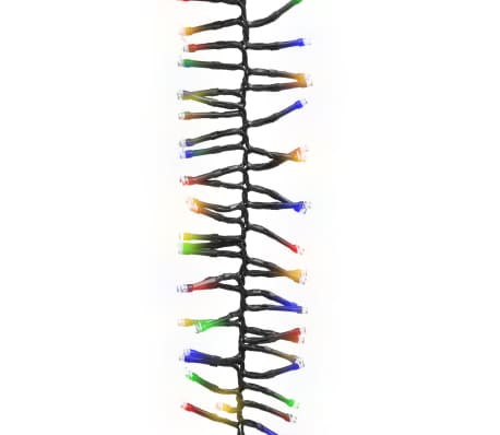 vidaXL Φωτάκια Cluster με 400 LED Πολύχρωμα 7,4 μ. από PVC