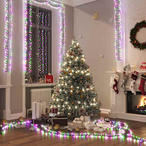 LED veriga z 2000 LED lučkami pastelna pisana 17 m PVC