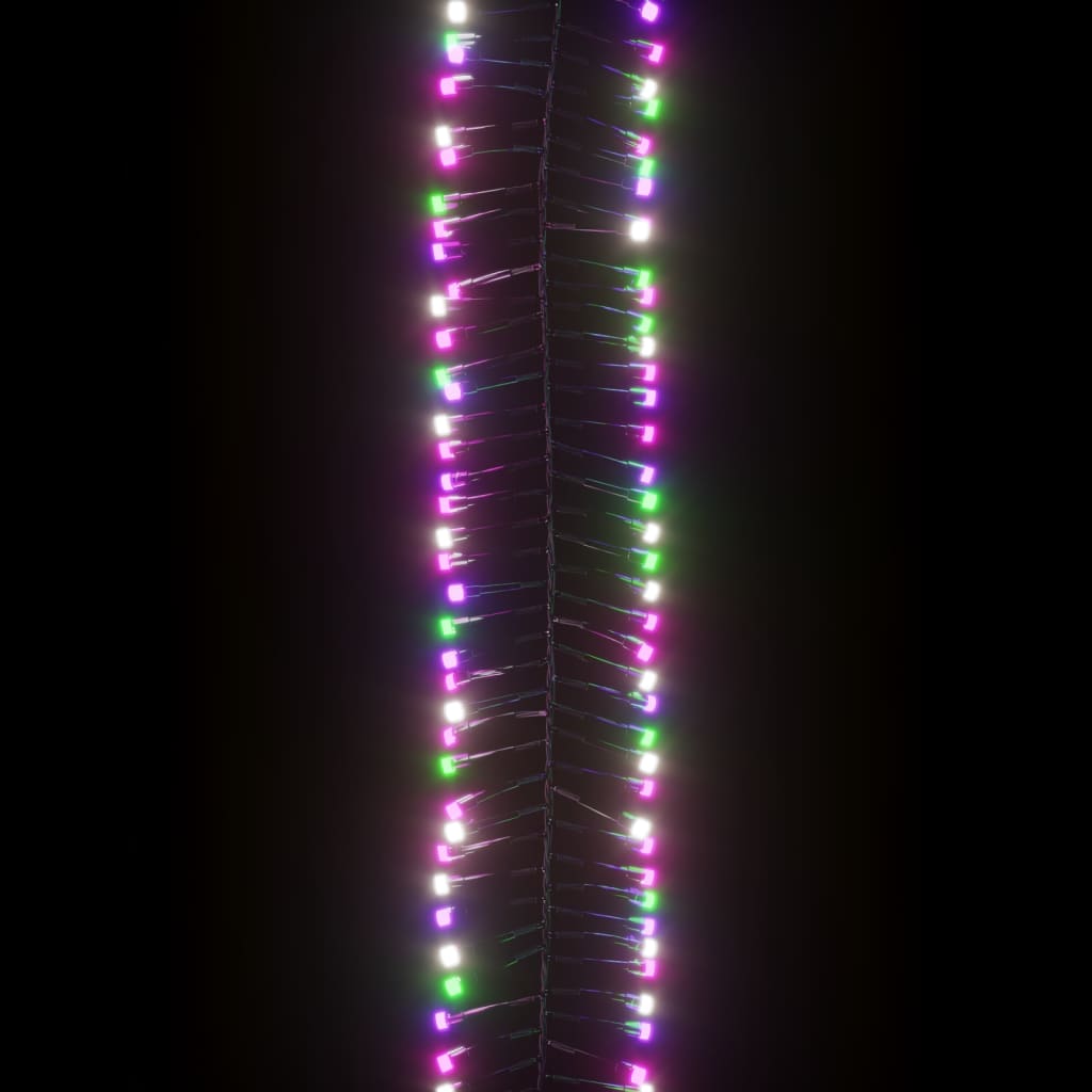 Színes pasztell fényű fürtös PVC LED-szalag 3000 LED-del 23 m 