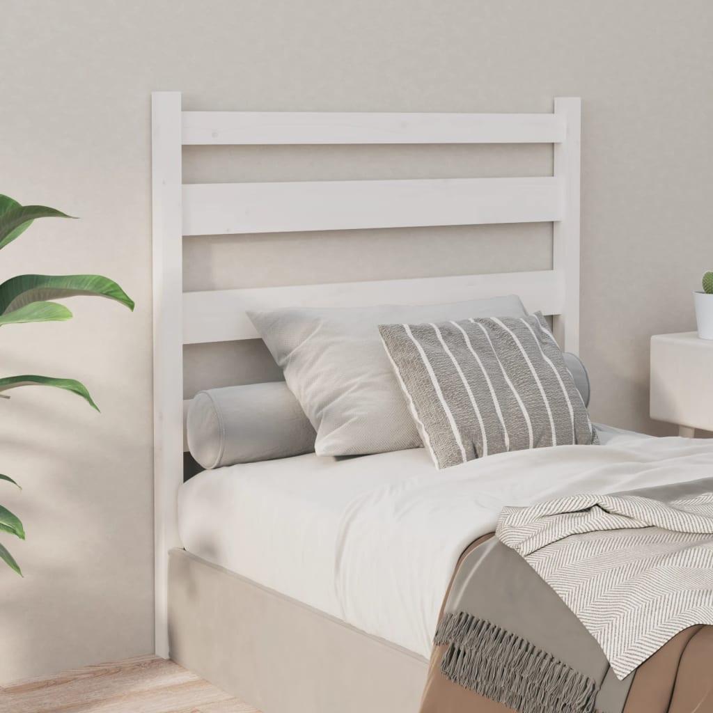 vidaXL Wezgowie ka, biae, 106x4x100 cm, lite drewno sosnowe