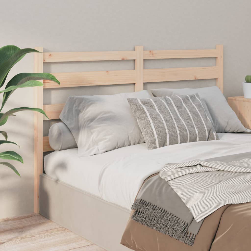 vidaXL Tăblie de pat, 126x4x100 cm, lemn masiv de pin vidaXL imagine 2022