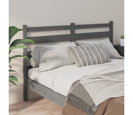 vidaXL H&ouml;f&eth;agafl fyrir R&uacute;m Gr&aacute;r 141x4x100 cm Gegnheil Fura