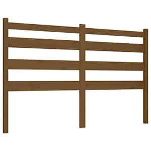 Čelo postele medově hnědé 146 x 4 x 100 cm masivní borovice - obrázek 2