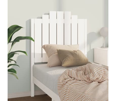 vidaXL Kopfteil Wei&szlig; 81x4x110 cm Massivholz Kiefer