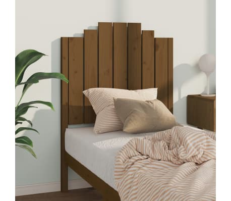 vidaXL Uzglavlje za krevet boja meda 81 x 4 x 110 cm masivna borovina