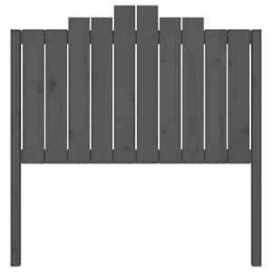 Čelo postele šedé 106 x 4 x 110 cm masivní borovice - obrázek 4