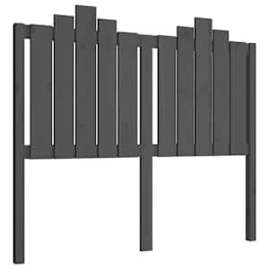 Čelo postele šedé 126 x 4 x 110 cm masivní borovice - obrázek 2