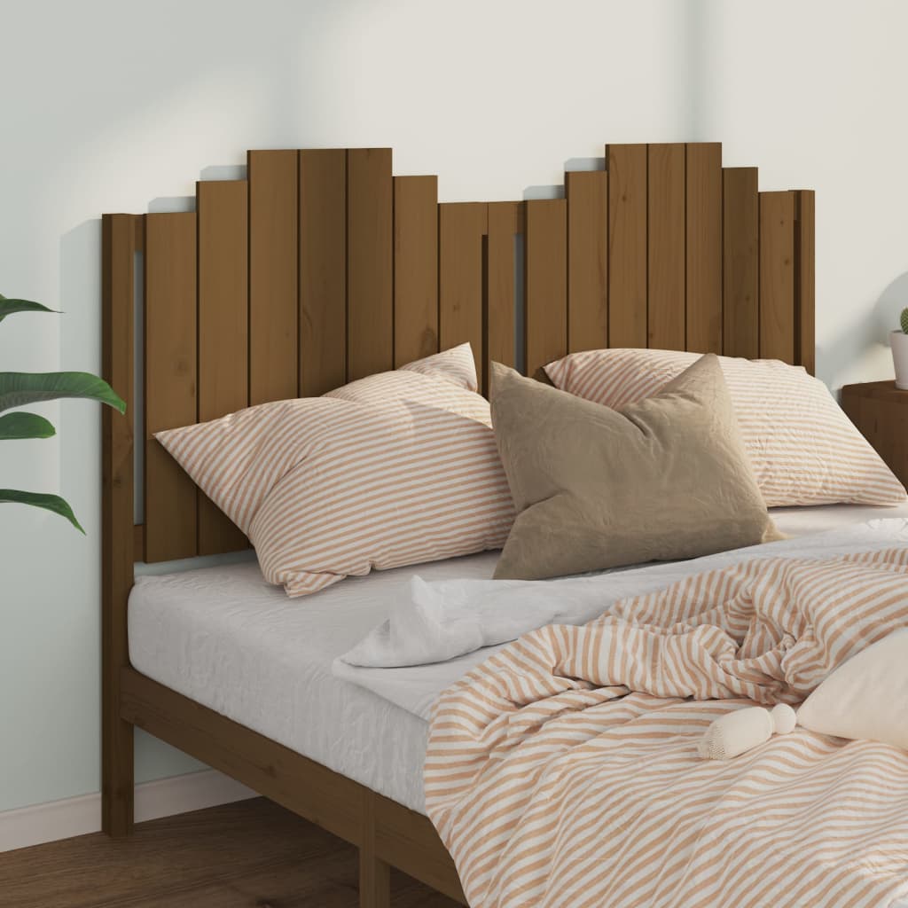 

vidaXL Hoofdbord 156x4x110 cm massief grenenhout honingbruin