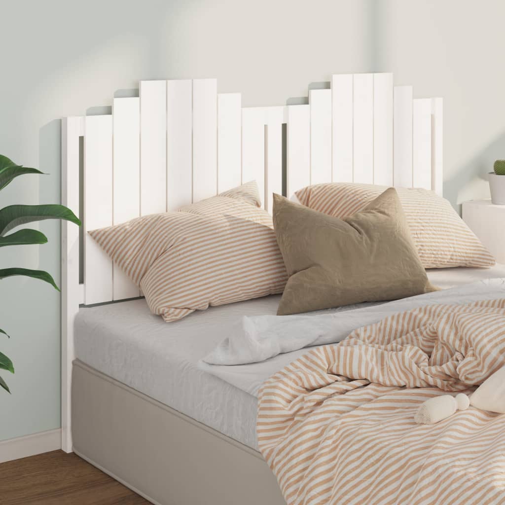 vidaXL Tăblie de pat, alb, 166x4x110 cm, lemn masiv de pin