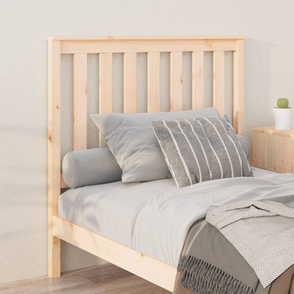 vidaXL tömör fenyőfa ágyfejtámla 106x6x101 cm