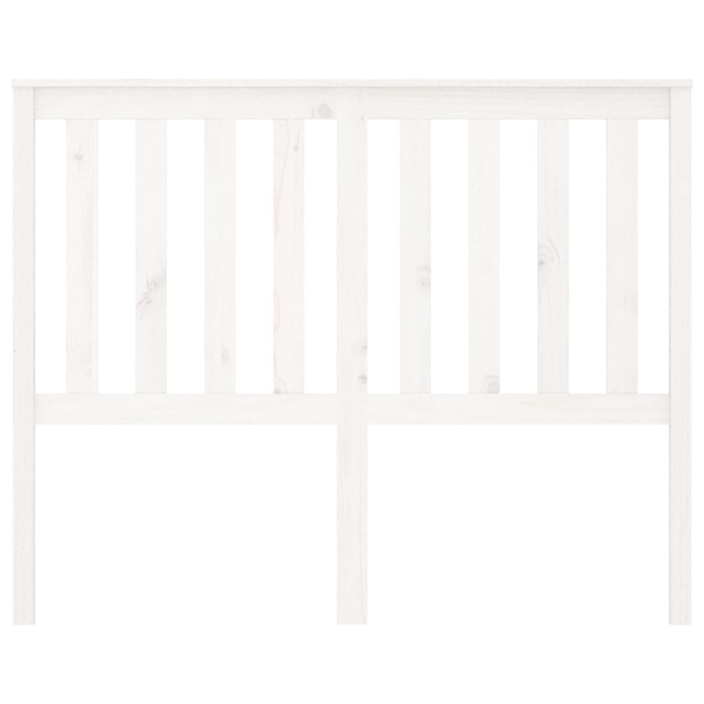 vidaXL Čelo postele bílé 146 x 6 x 101 cm masivní borovice