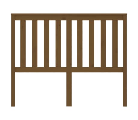 vidaXL voodipeats, meepruun, 141 x 4 x 100 cm, männipuit