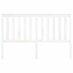 vidaXL Tăblie de pat, alb, 156x6x101 cm, lemn masiv de pin