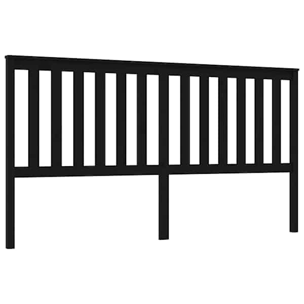 vidaXL voodipeats, must, 186x6x101 cm, m&auml;nnipuit