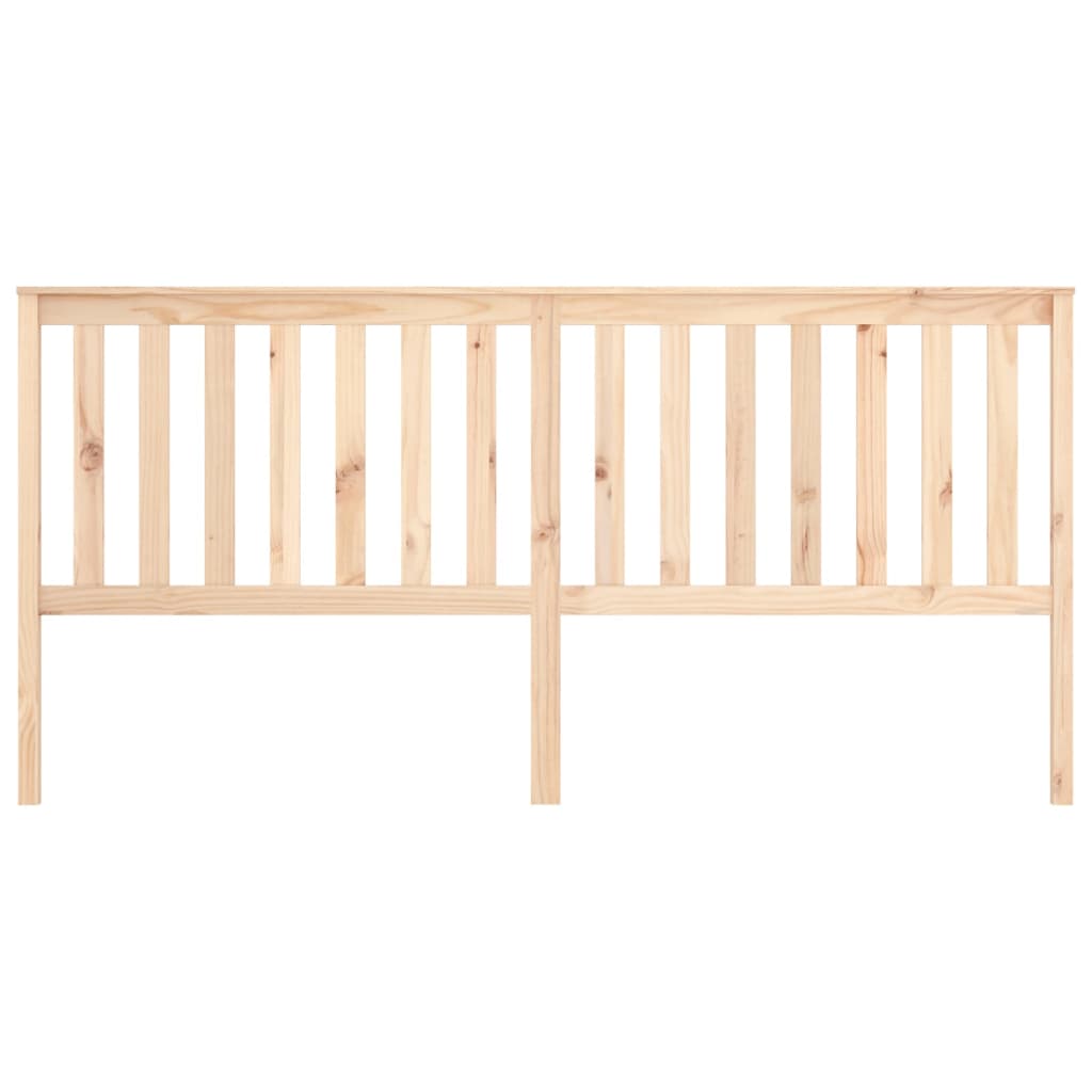 vidaXL Cabecero de cama madera maciza de pino 206x6x101 cm