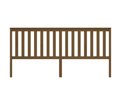 vidaXL Testiera per Letto ambra 206x6x101 cm in Legno Massello di Pino