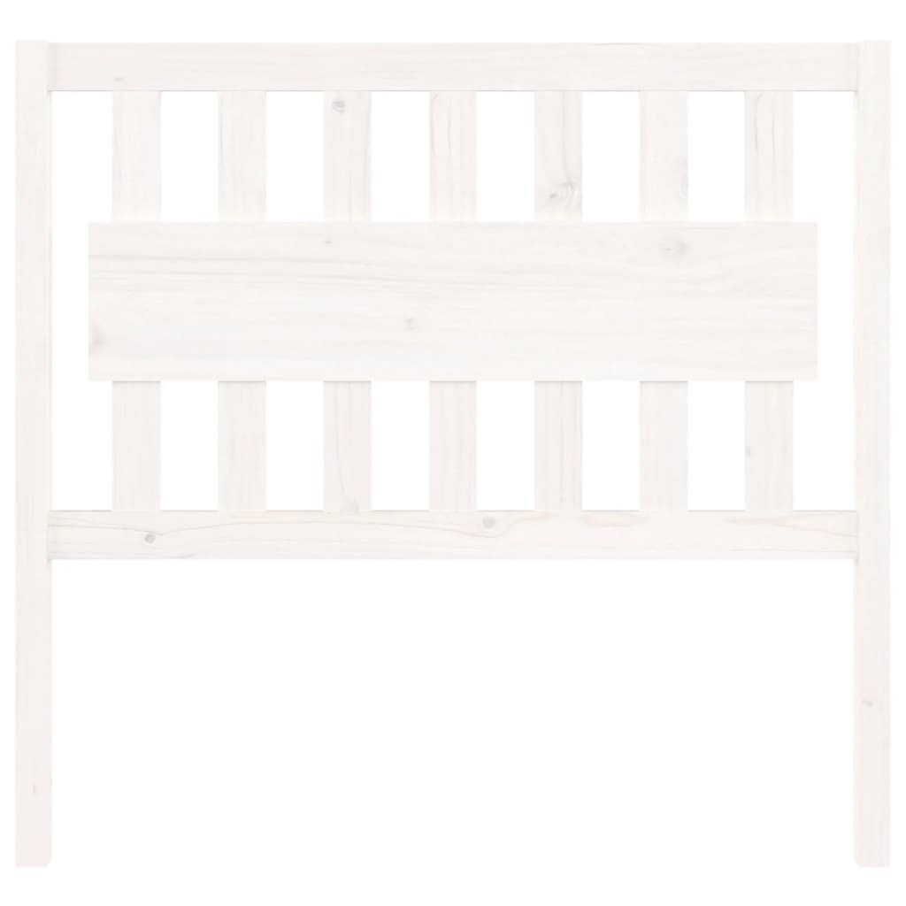 

vidaXL Hoofdbord 105,5x4x100 cm massief grenenhout wit