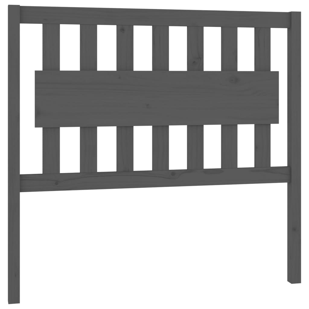 Thumbnail - vidaXL Bett-Kopfteil Grau 105,5x4x100 cm Massivholz Kiefer