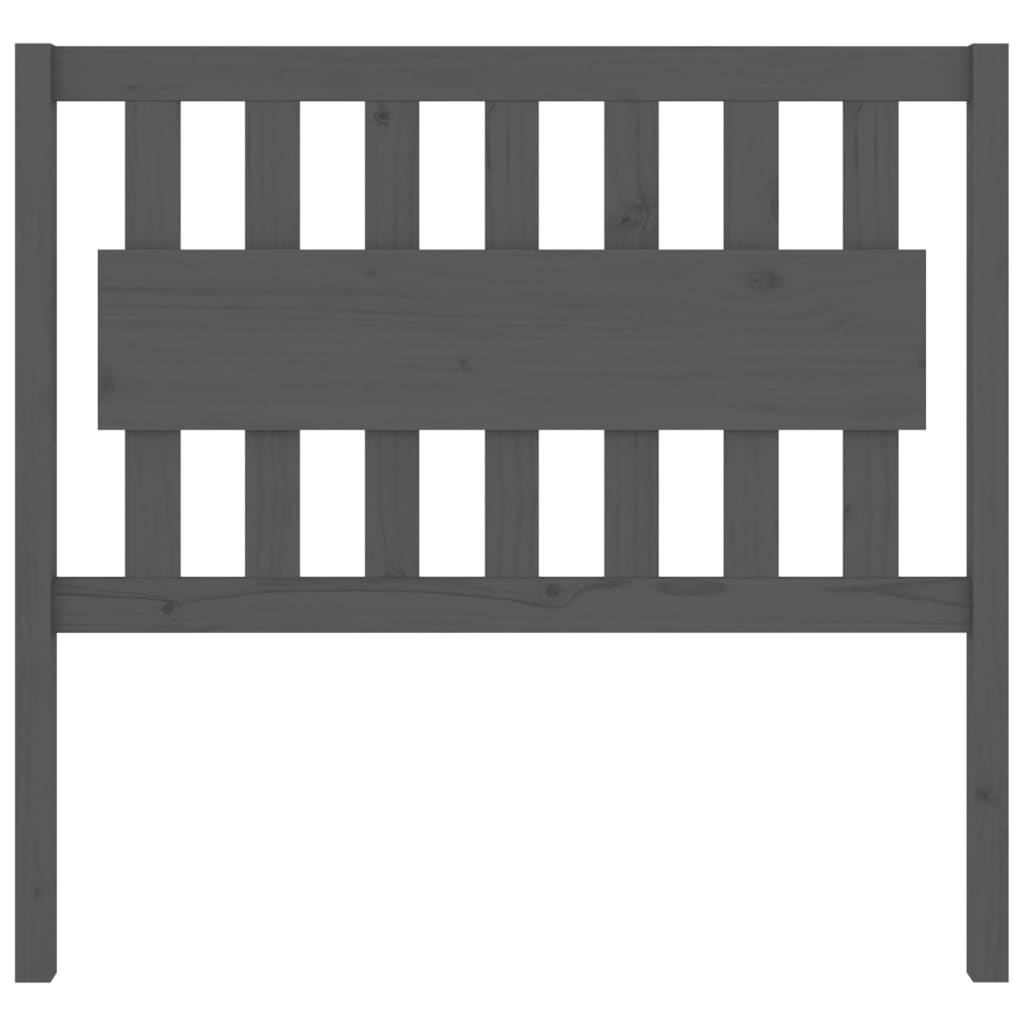Thumbnail - vidaXL Bett-Kopfteil Grau 105,5x4x100 cm Massivholz Kiefer