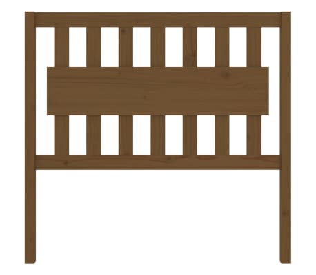 vidaXL T&ecirc;te de lit Marron miel 105,5x4x100 cm Bois massif de pin