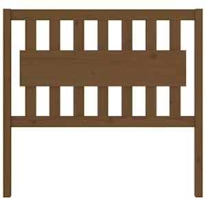 vidaXL T&ecirc;te de lit Marron miel 105,5x4x100 cm Bois massif de pin