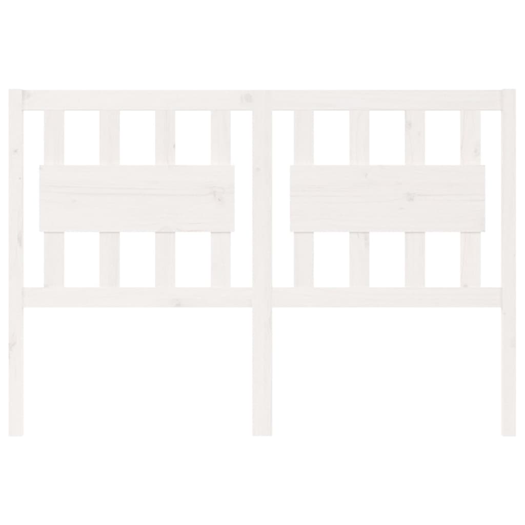 

vidaXL Hoofdbord 125,5x4x100 cm massief grenenhout wit