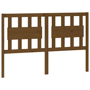 Čelo postele medově hnědé 125,5 x 4 x 100 cm masivní borovice - obrázek 2