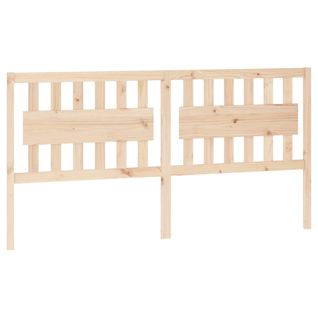 vidaXL Hoofdbord 185,5x4x100 cm massief grenenhout bruin, foto 3
