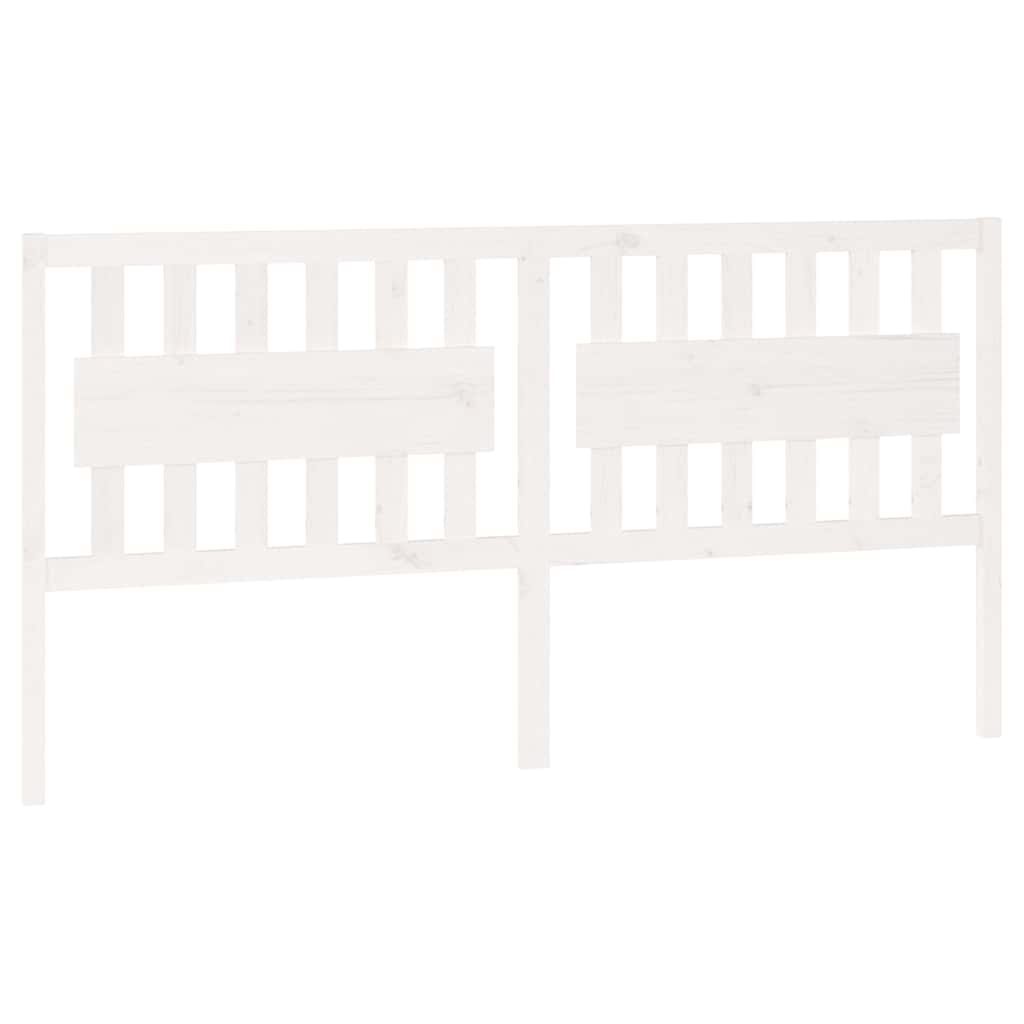 Thumbnail - vidaXL Bett-Kopfteil Weiß 185,5x4x100 cm Massivholz Kiefer