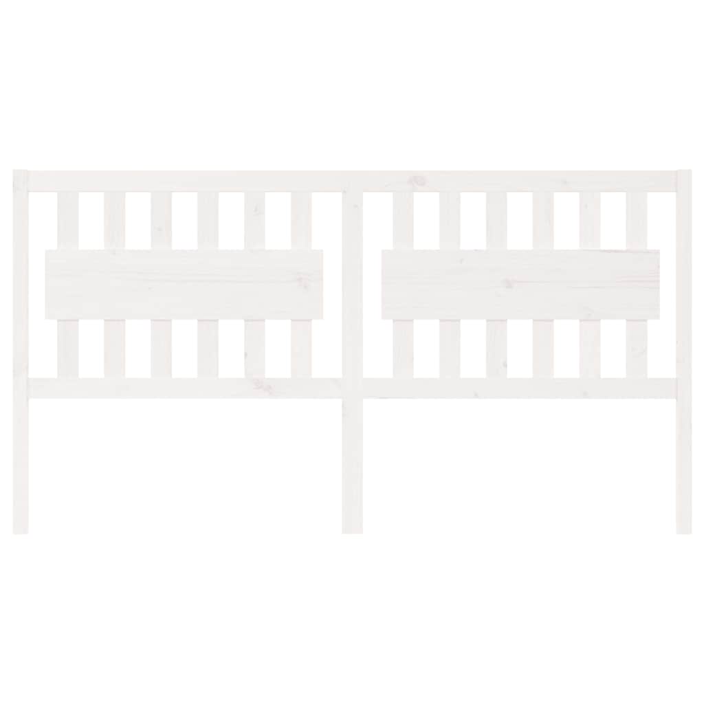 Thumbnail - vidaXL Bett-Kopfteil Weiß 185,5x4x100 cm Massivholz Kiefer