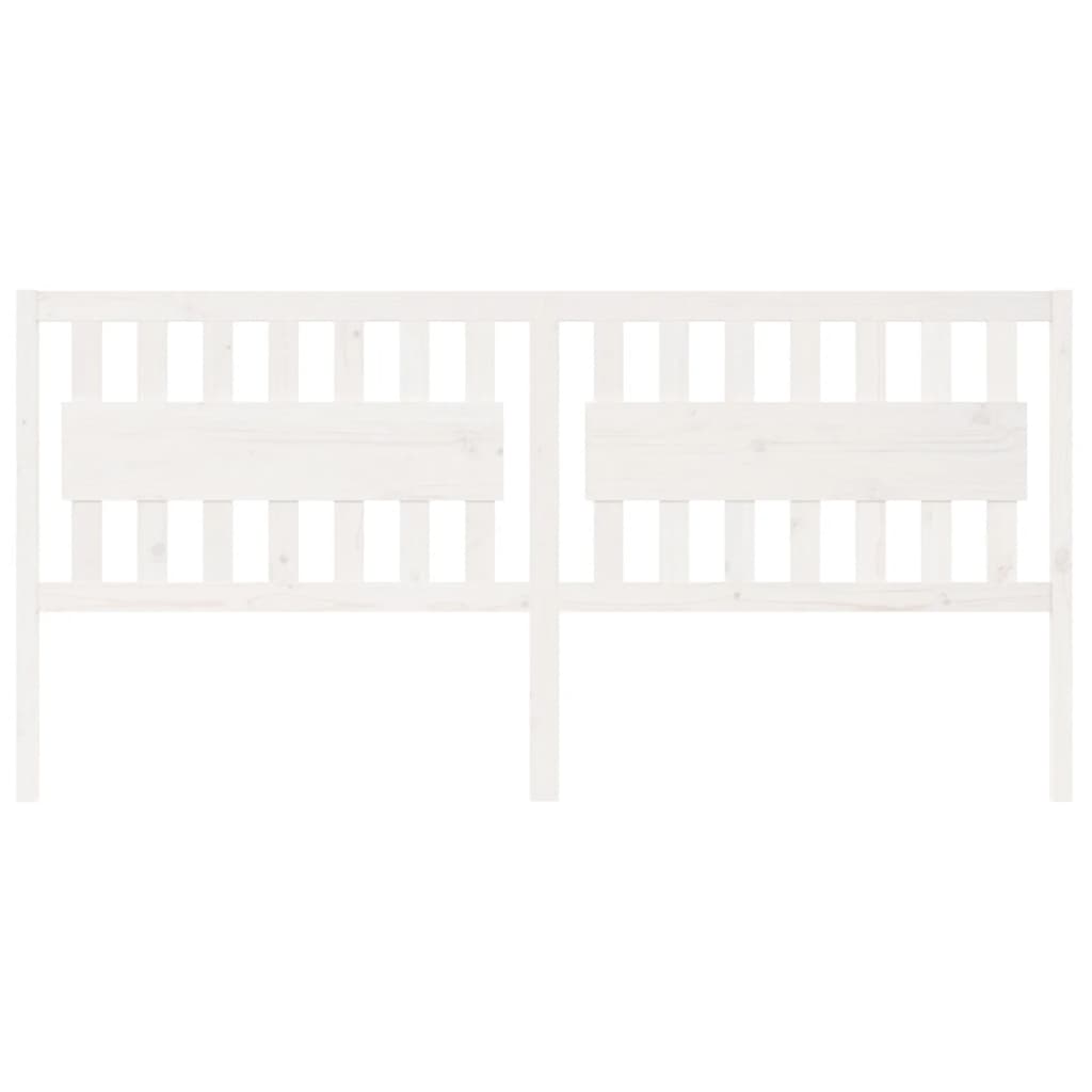 Thumbnail - vidaXL Kopfteil Weiß 205,5x4x100 cm Massivholz Kiefer