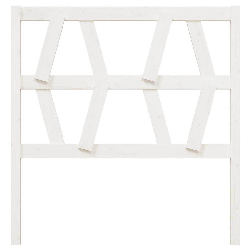 

vidaXL Hoofdbord 96x4x100 cm massief grenenhout wit