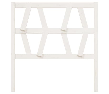 vidaXL Kopfteil Weiß 96x4x100 cm Massivholz Kiefer