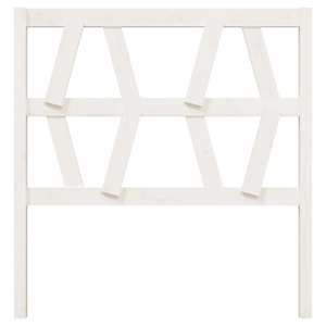 vidaXL Kopfteil Weiß 96x4x100 cm Massivholz Kiefer