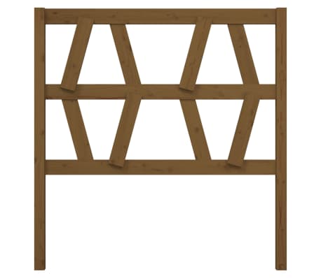 vidaXL Hoofdbord 96x4x100 cm massief grenenhout honingbruin