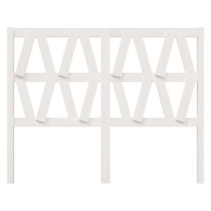 vidaXL sengeg&aelig;rde 141x4x100 cm massivt fyrretr&aelig; hvid