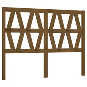Čelo postele medově hnědé 146 x 4 x 100 cm masivní borovice - obrázek 2