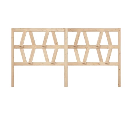 vidaXL Bed Headboard 186x4x100 cm Solid Wood Pine