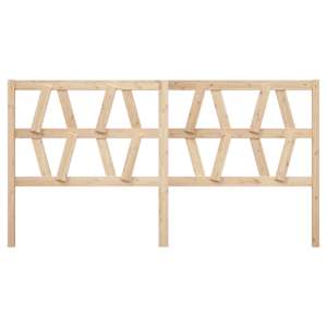 vidaXL Bed Headboard 186x4x100 cm Solid Wood Pine