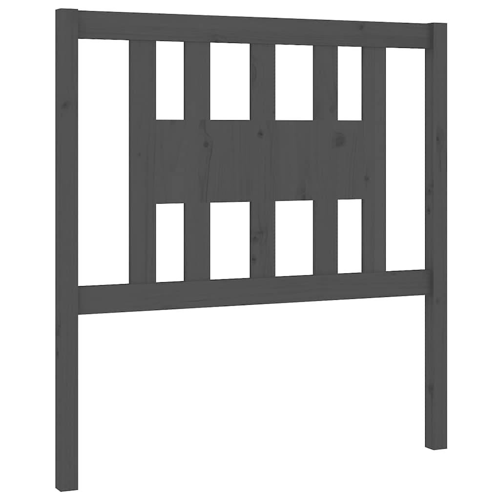 vidaXL Čelo postele šedé 96 x 4 x 100 cm masivní borovice